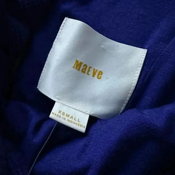 Anthropologie MAEVE Blue Cobalt Ottoman Cocktail Dress XS NWT - Picture 4 of 9